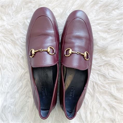 gucci womens bordeaux brixton loafer|Gucci brixton loafer sale.